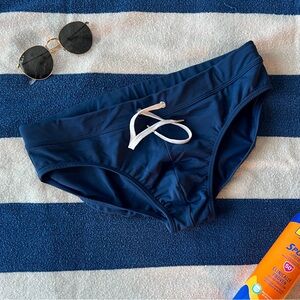 Men’s Swim Brief in Navy by 2XIST, L